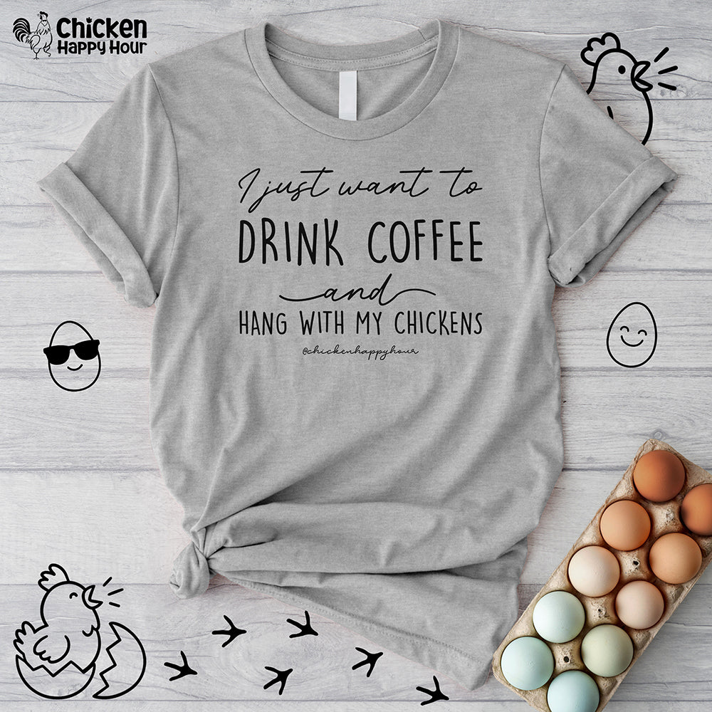 I Just Want to Drink Coffee Unisex Tee