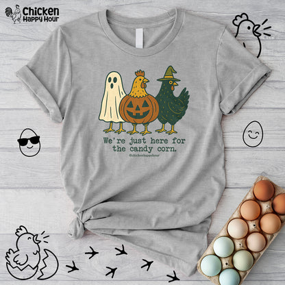We're Just Here For the Candy Corn Unisex Tee