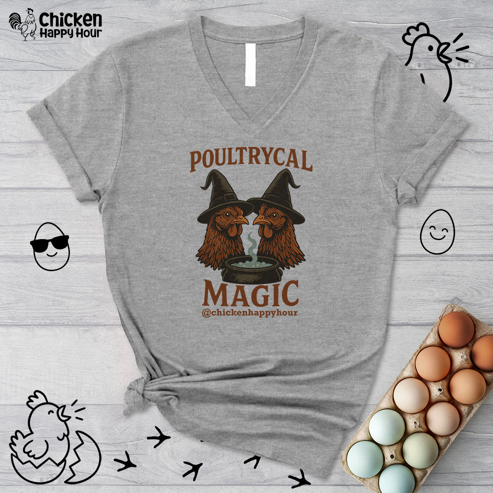 Poultrycal Magic V-Neck Tee