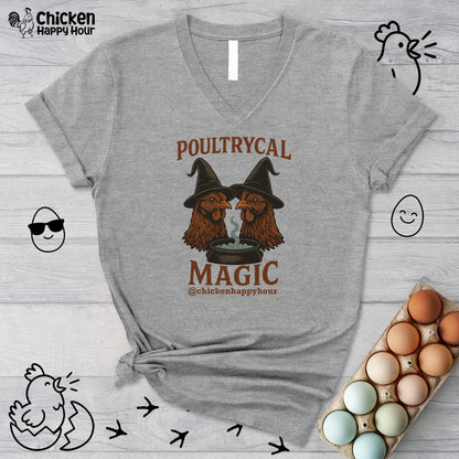 Poultrycal Magic V-Neck Tee