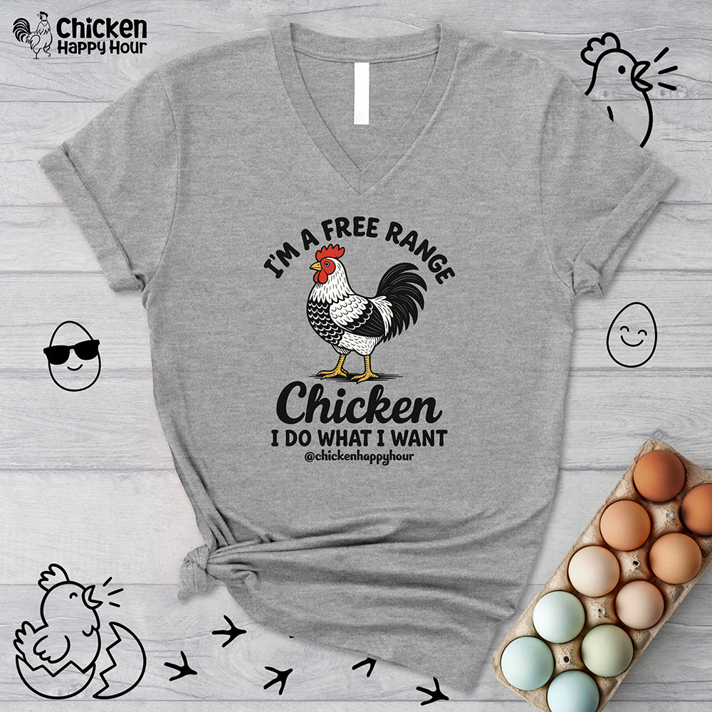 I'm A Free Range V-Neck Tee