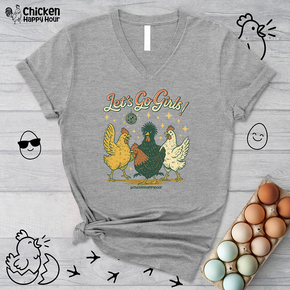 Let's Go Girls V-Neck Tee