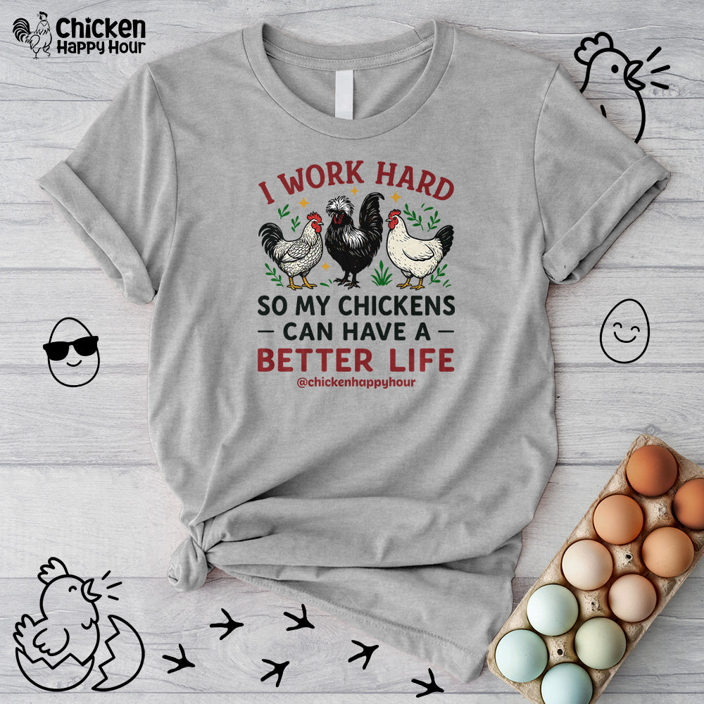 I Work Hard Unisex Tee