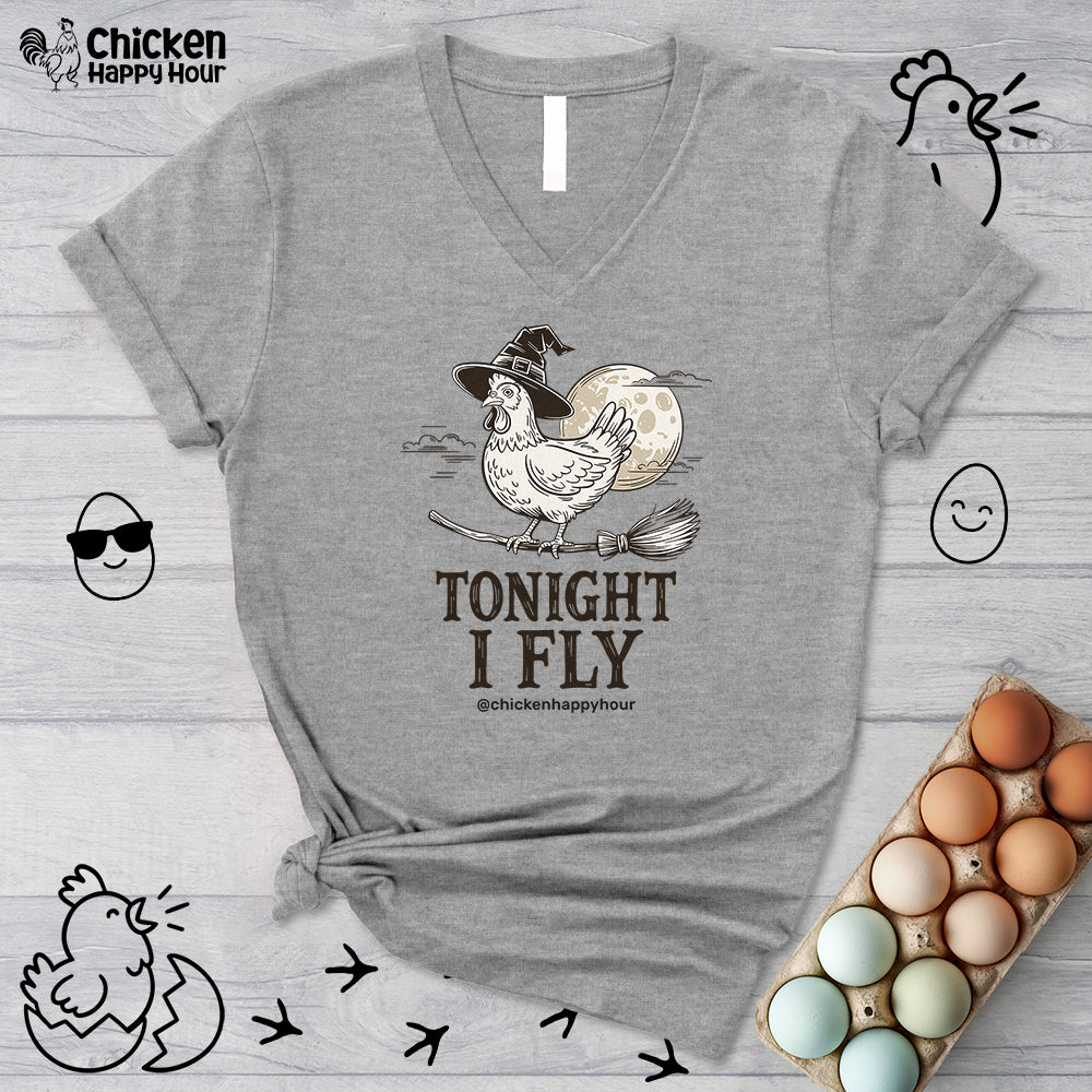 Tonight I Fly V-Neck Tee