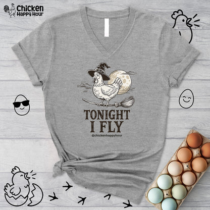 Tonight I Fly V-Neck Tee