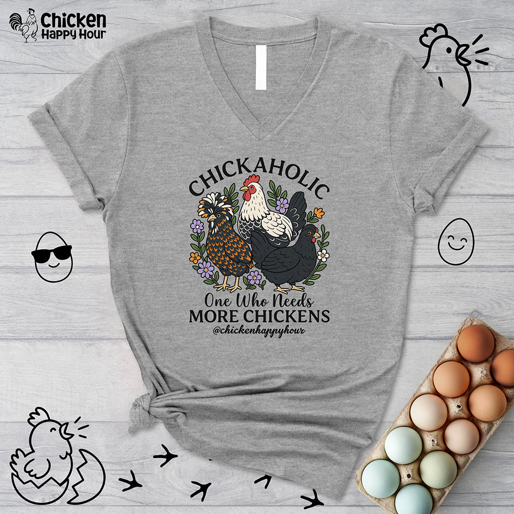 Chickaholic V-Neck Tee