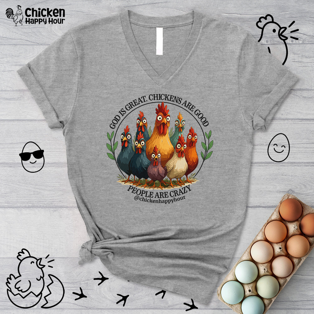 God Is Great V-Neck Tee