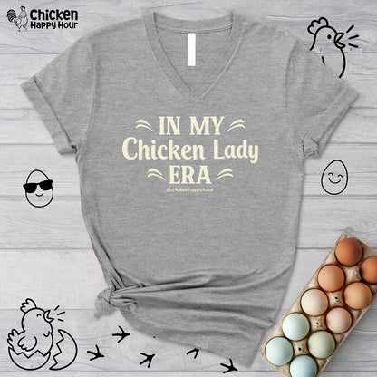 In My Chicken Lady Era V-Neck Tee