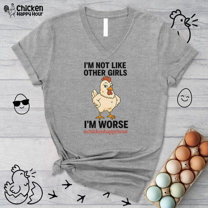 I'm Not Like Other Girls I'm Worse V-Neck Tee