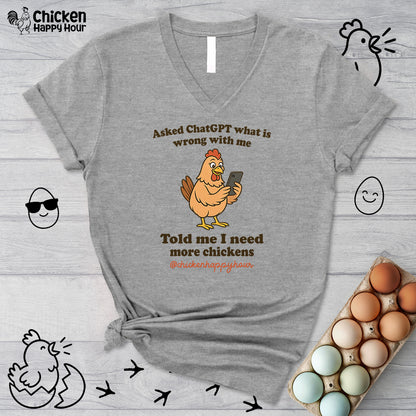 Asked CHATGPT What is Wrong V-Neck Tee