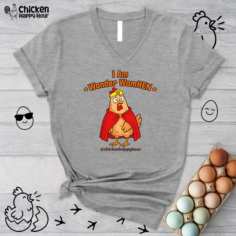 I Am Wonder WomHEN V-Neck Tee