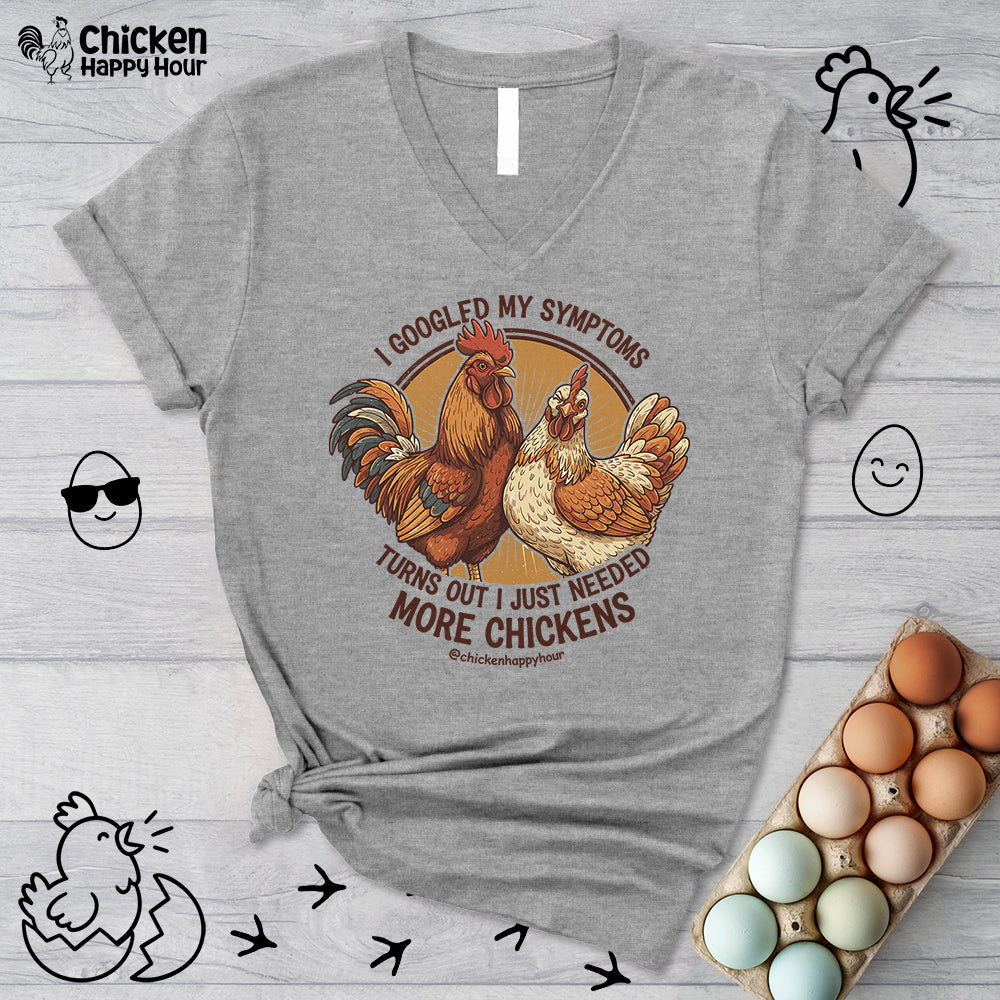 I Googled My Symptoms V-Neck Tee
