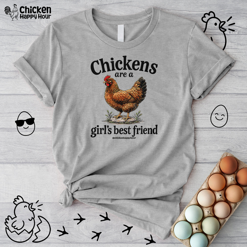 Chickens Are A Girl’s Best Friend Unisex Tee