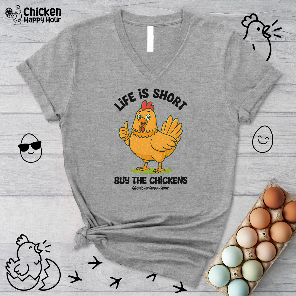 Life is Short V-Neck Tee