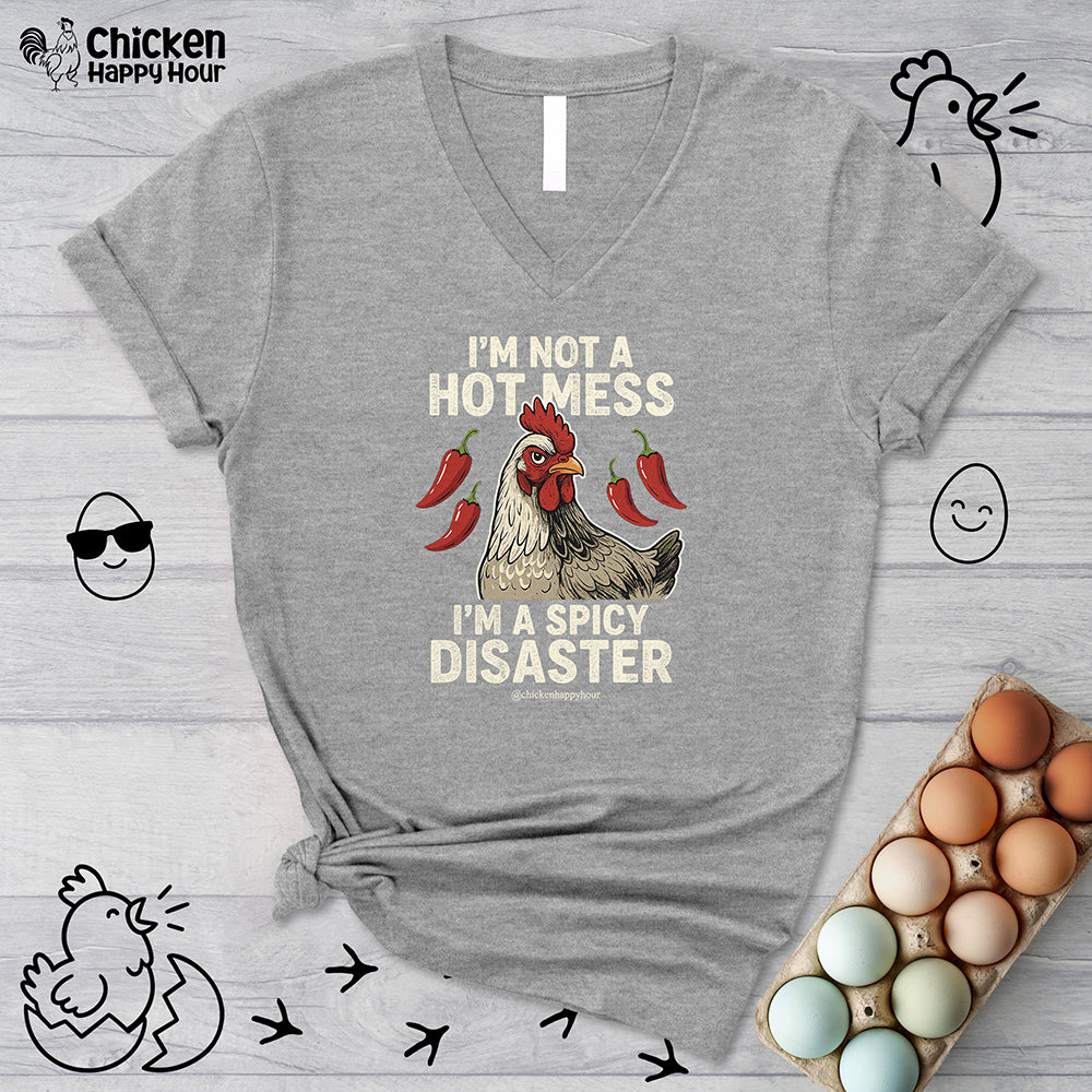 I’m Not a Hot Mess V-Neck Tee