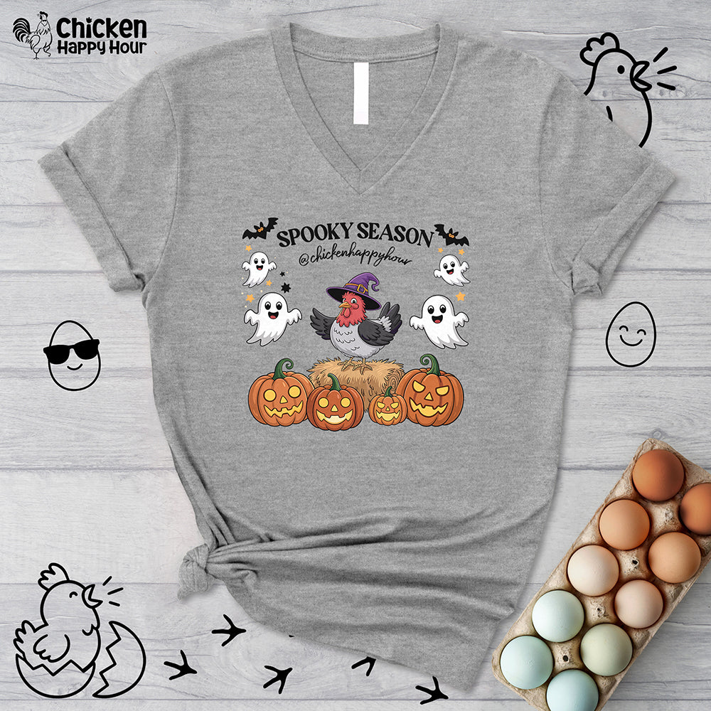 Spooky Season V-Neck Tee