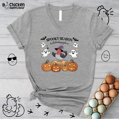 Spooky Season V-Neck Tee