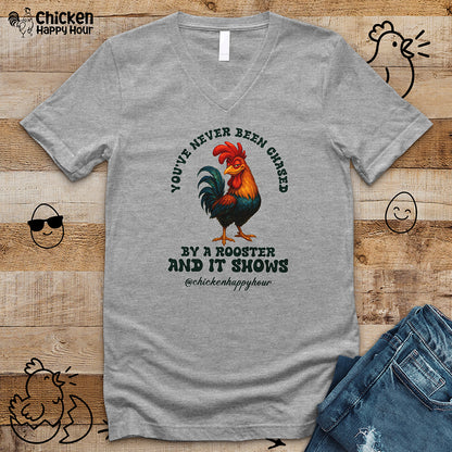 You’ve Never Been Chased by a Rooster V-Neck Tee