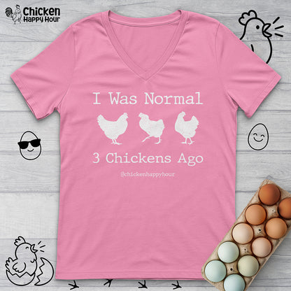 I Was Normal V-Neck Tee