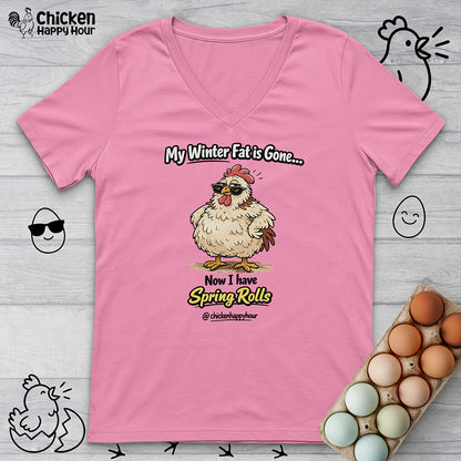 My Winter Fat Is Gone V-Neck Tee