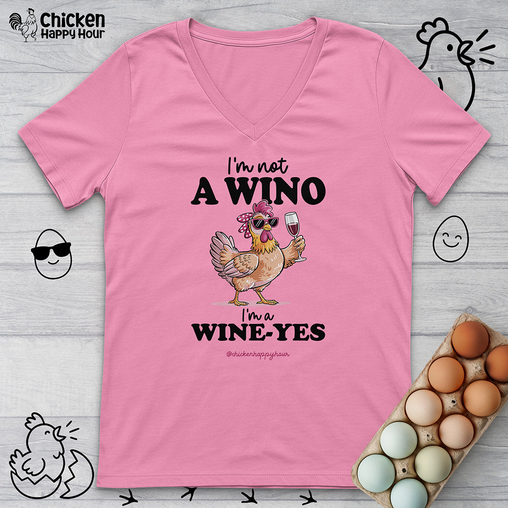 I'm Not a Wino V-Neck Tee
