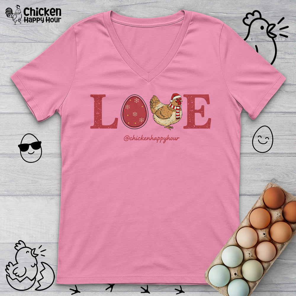Love Chicken V-Neck Tee