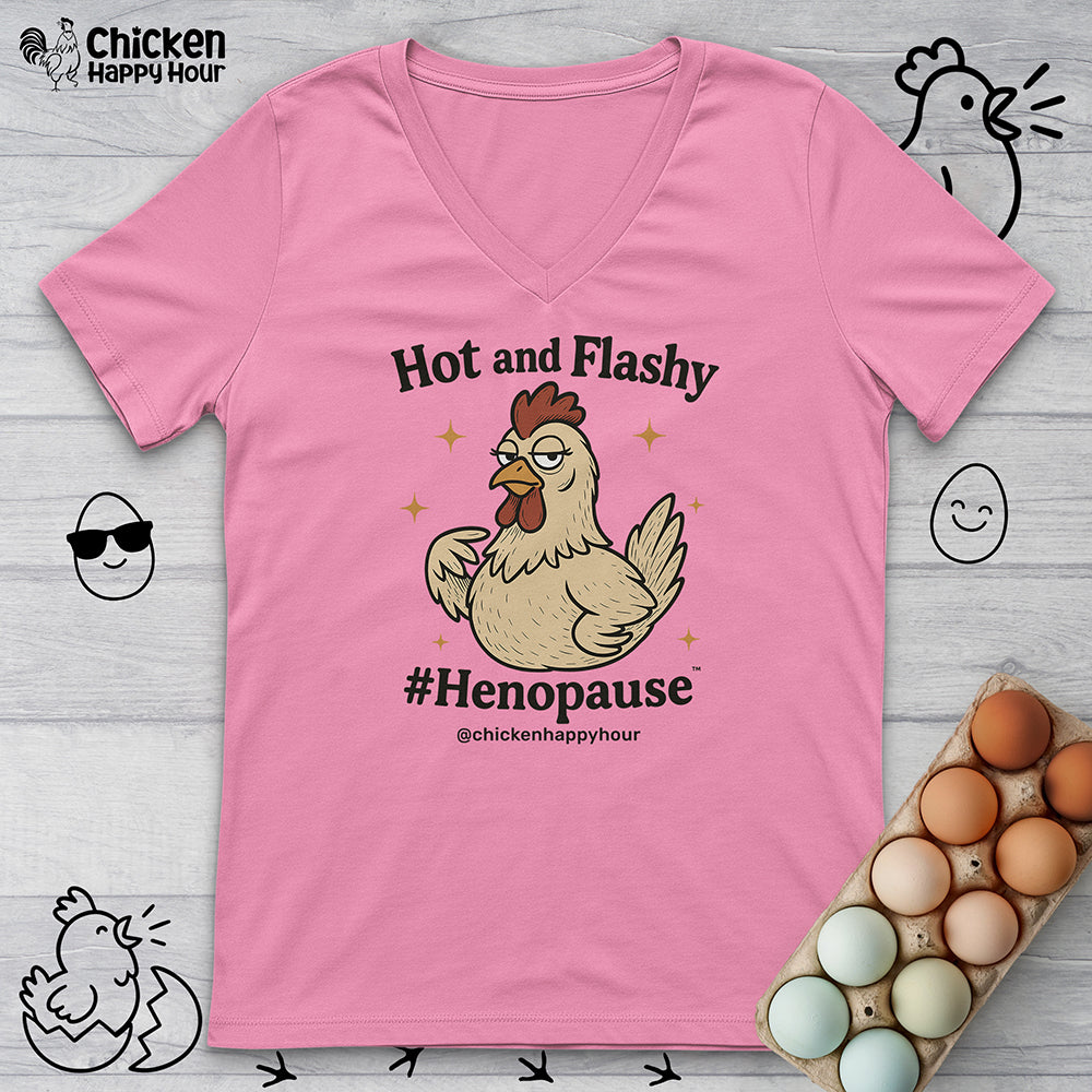 Hot and Flashy V-Neck Tee