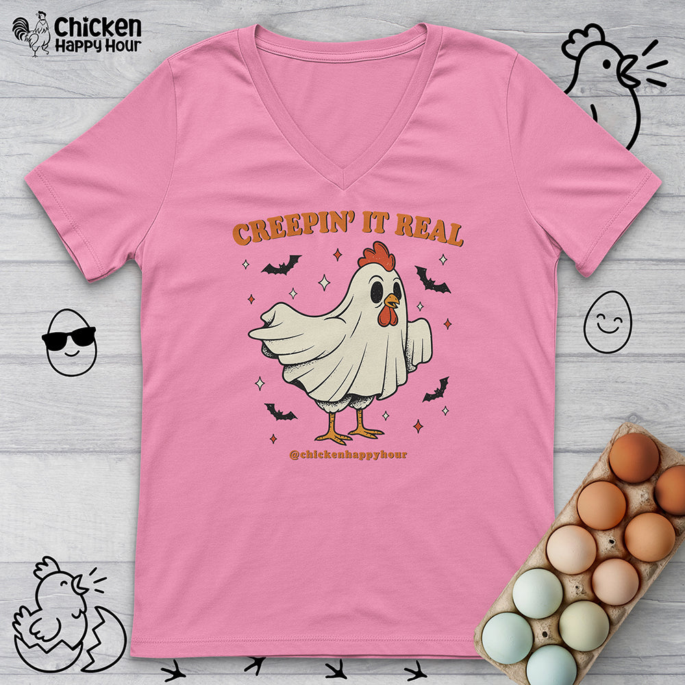 Creepin' It Real V-Neck Tee