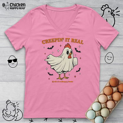 Creepin' It Real V-Neck Tee