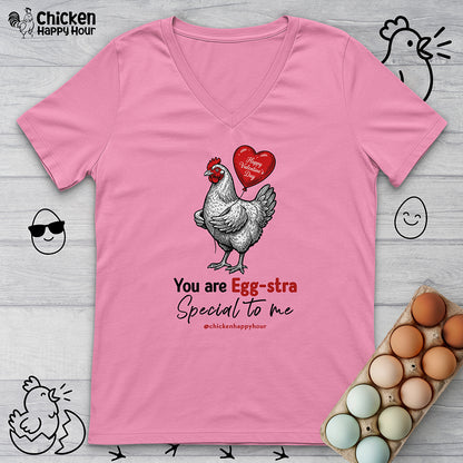 You Are Egg-Stra Special to Me V-Neck Tee