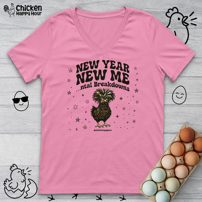 New Year New Me V-Neck Tee