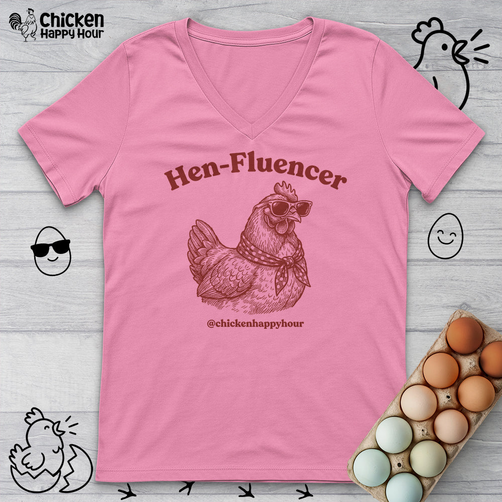 Hen-Fluencer V-Neck Tee