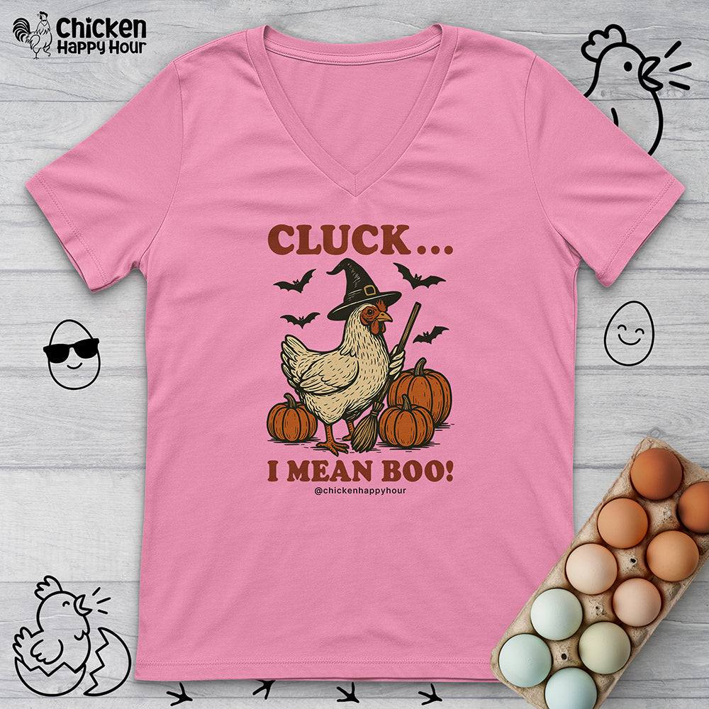 Cluck I Mean Boo! V-Neck Tee