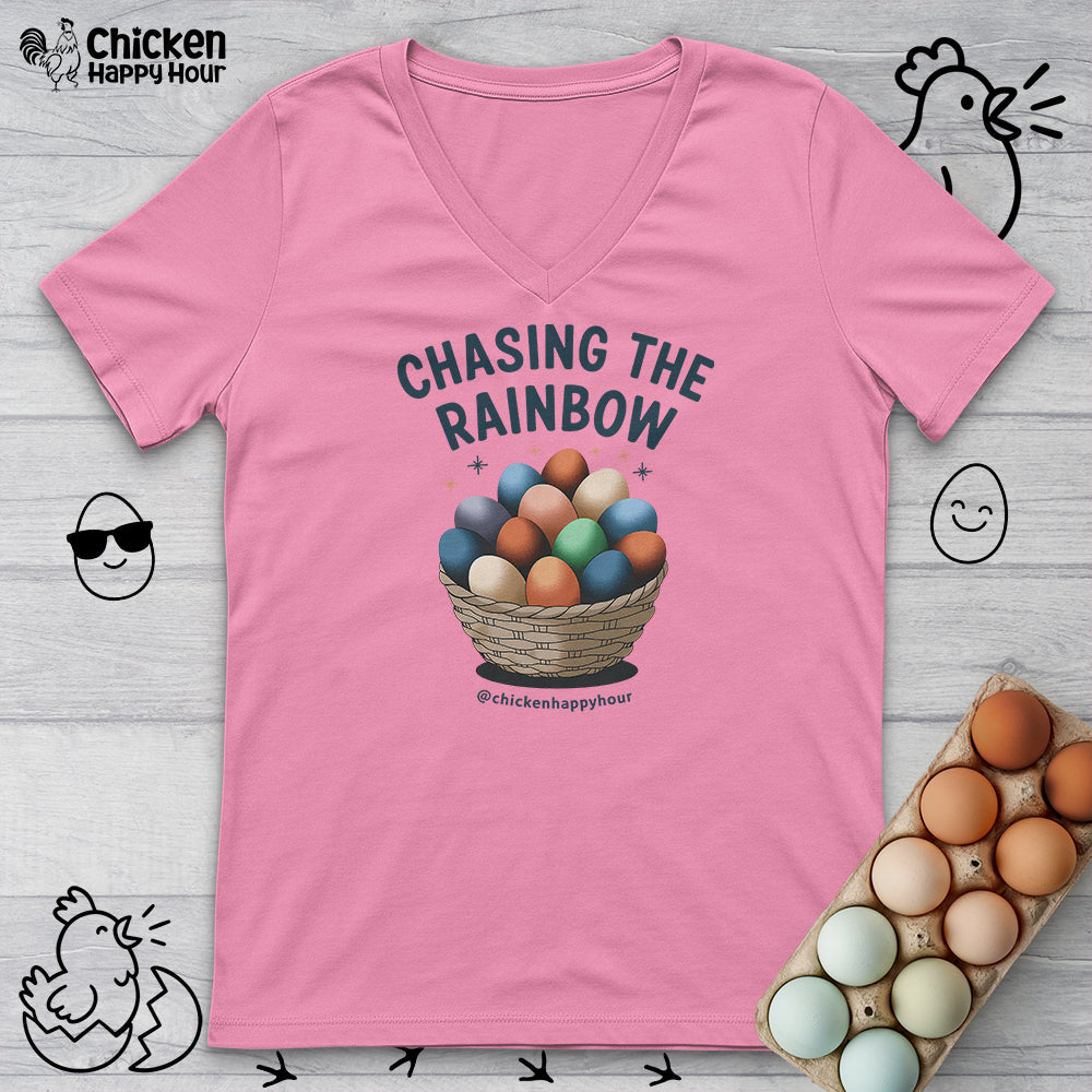 Chasing the Rainbow V-Neck Tee
