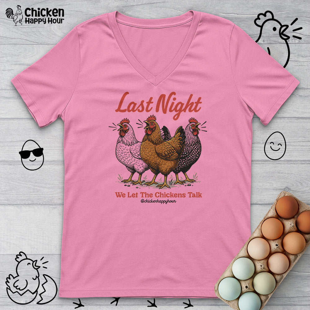 Last Night V-Neck Tee
