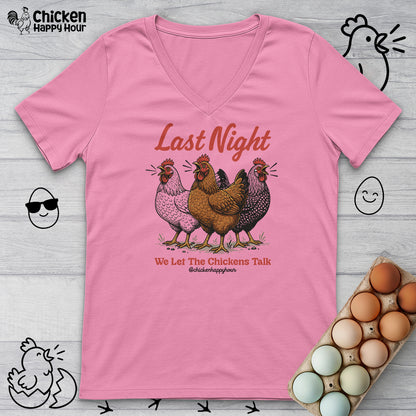 Last Night V-Neck Tee