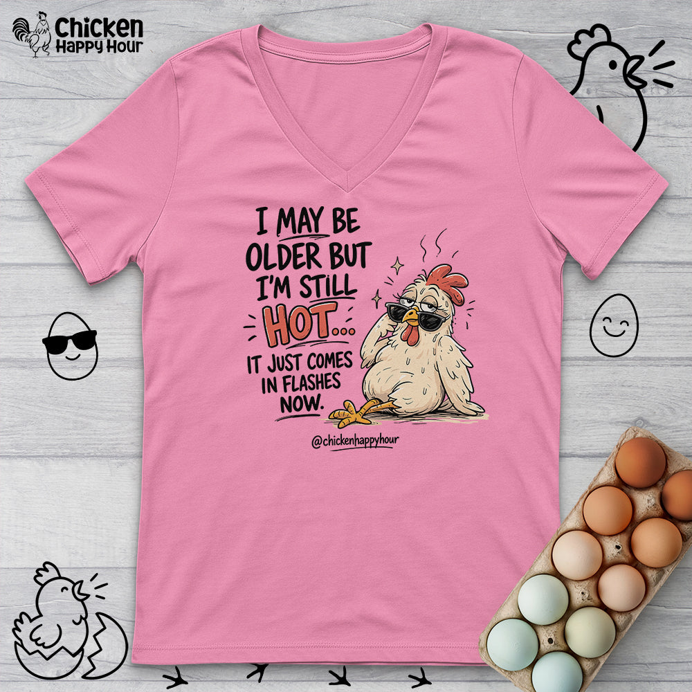 I May be Older V-Neck Tee