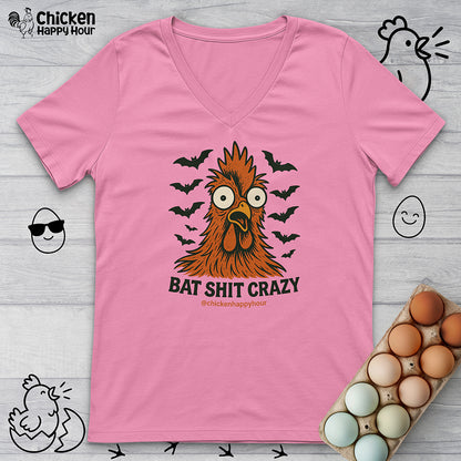 Bat Shit Crazy V-Neck Tee