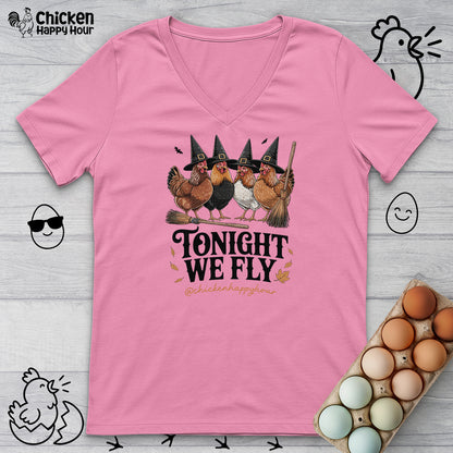 Tonight We Fly V-Neck Tee