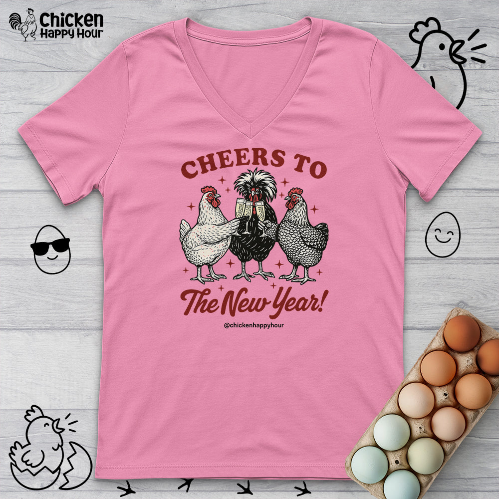 Cheers to The New Year V-Neck Tee