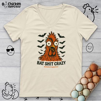 Bat Shit Crazy V-Neck Tee