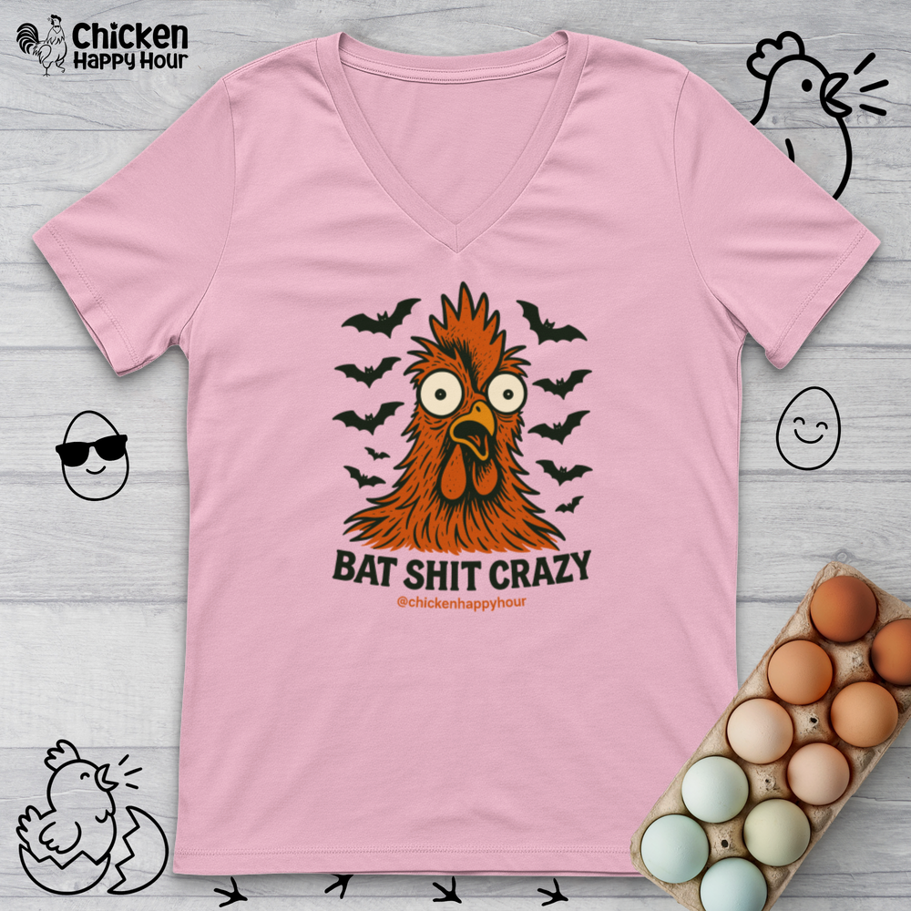 Bat Shit Crazy V-Neck Tee