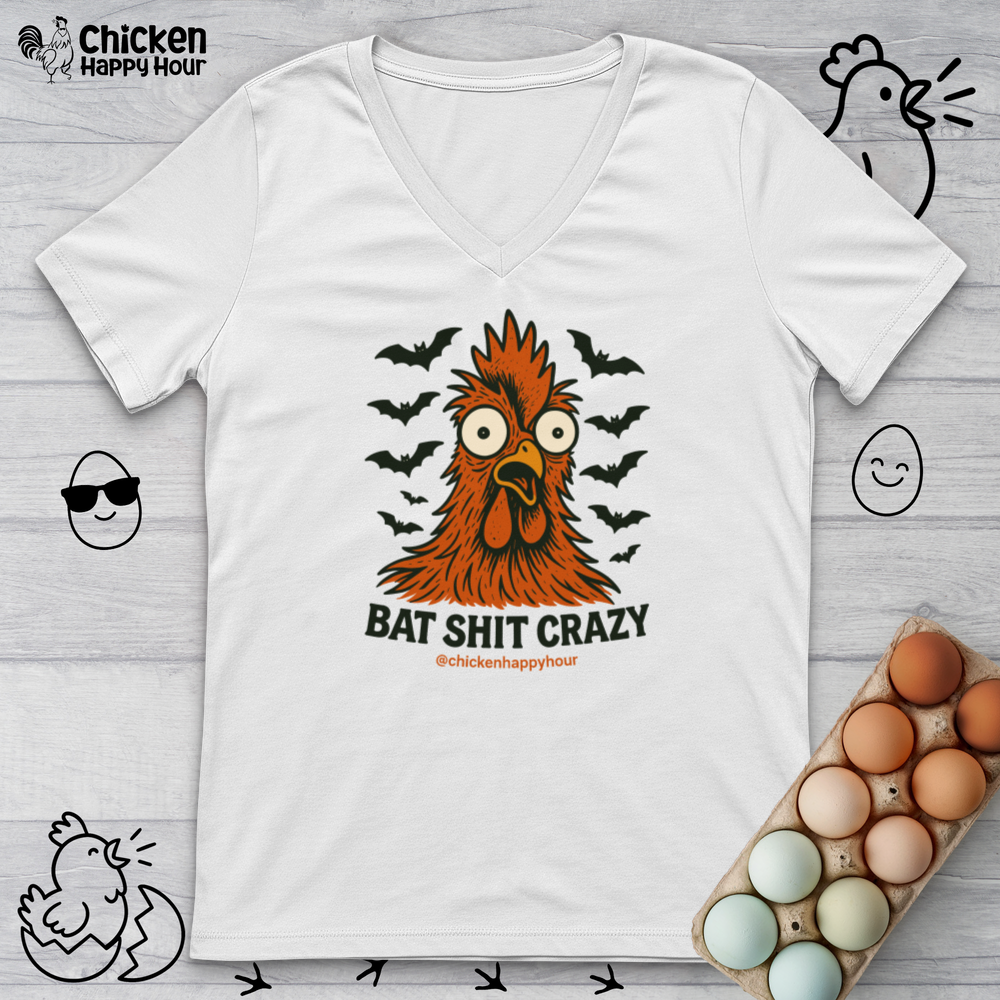 Bat Shit Crazy V-Neck Tee