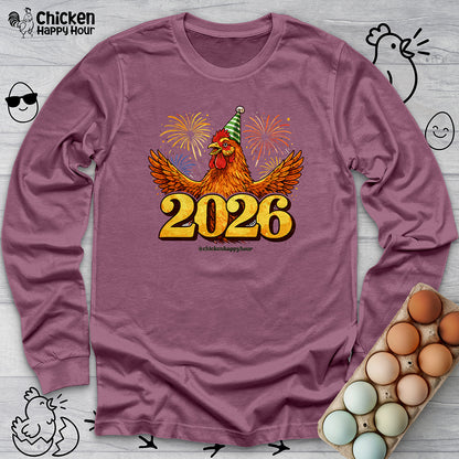 New Year Chicken 2026 Long Sleeve
