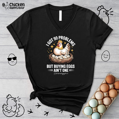 Buying Eggs V-Neck Tee
