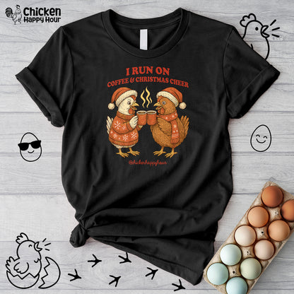 I Run on Coffee & Christmas Cheer Unisex Tee