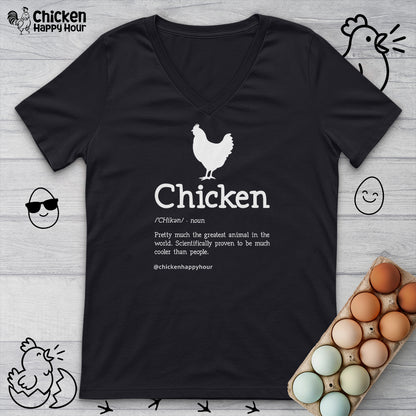 Chicken Definition V-Neck Tee