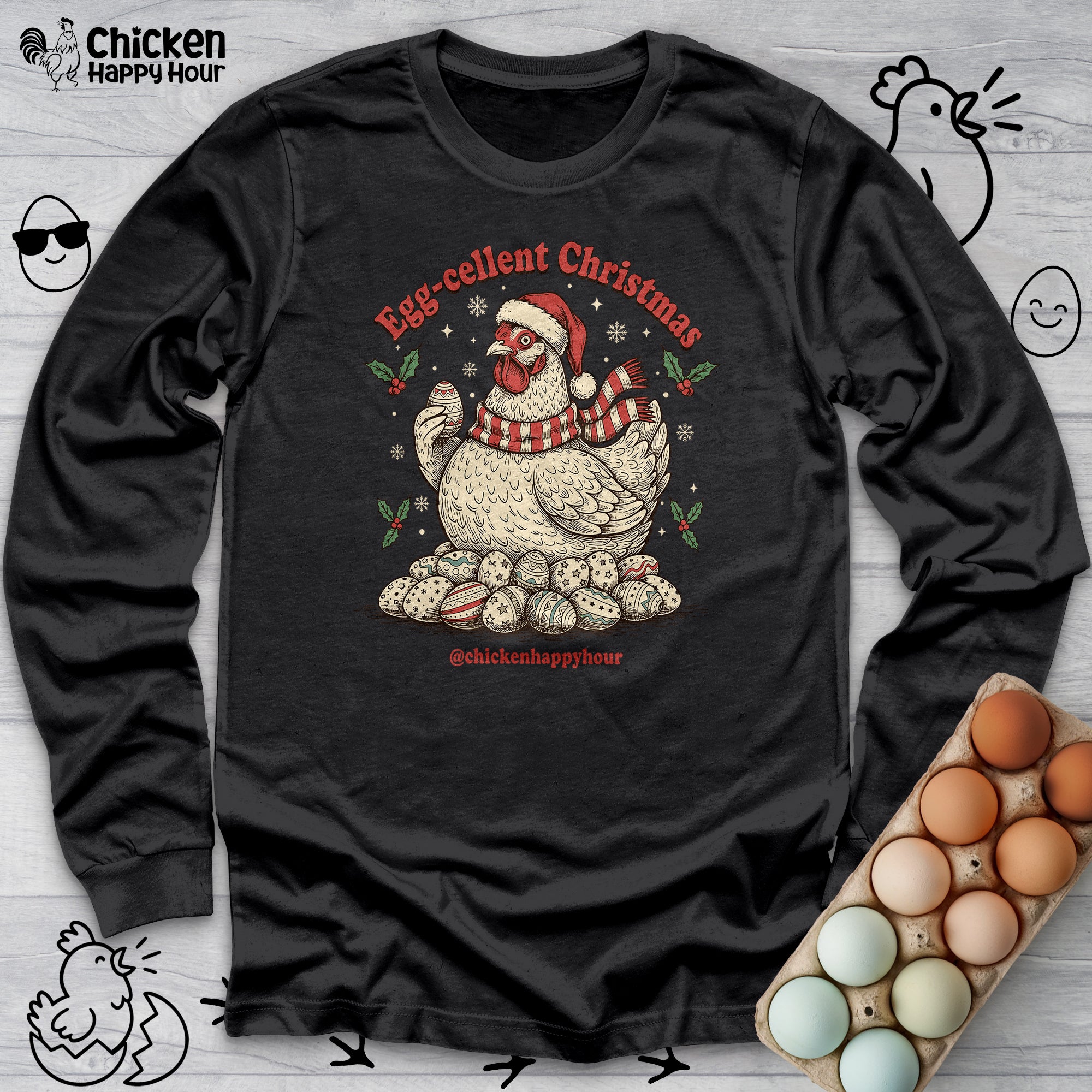 Egg-cellent Christmas Long Sleeve