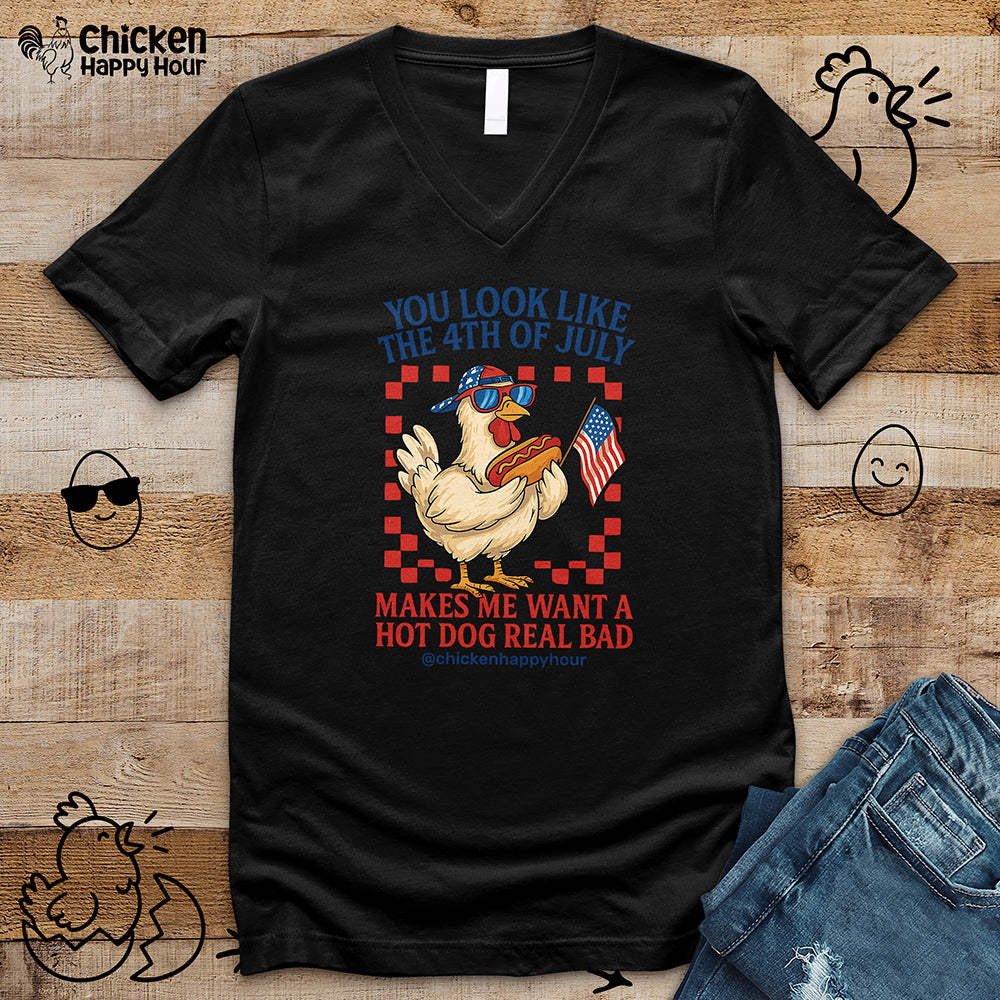 You look like the 4th of July V-Neck Tee