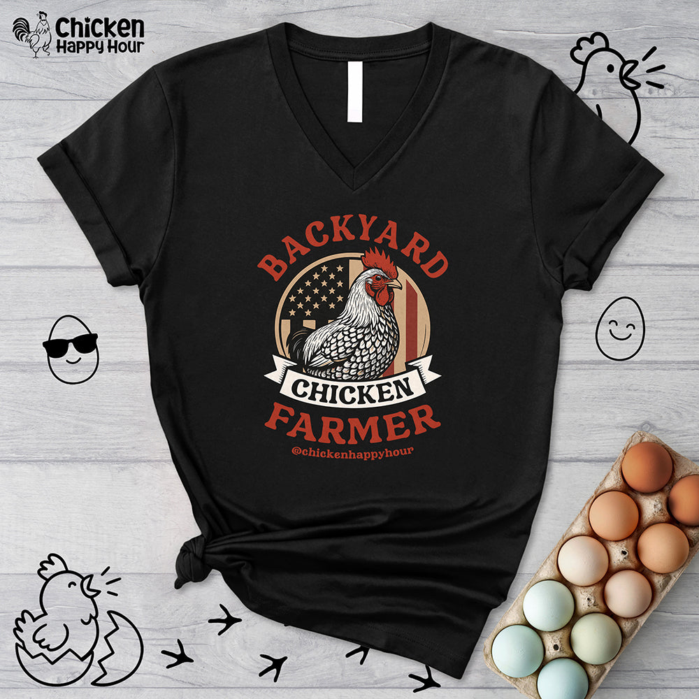 Backyard Chicken Farmer V-Neck Tee